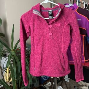 Pink The North Face hoodie